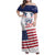Personalized United States 250th Anniversary Family Matching Off Shoulder Maxi Dress and Hawaiian Shirt USA 4th Of July Proud - Wonder Print Shop