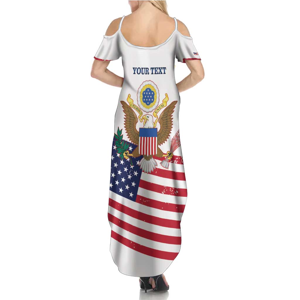 Personalized United States 250th Anniversary Family Matching Summer Maxi Dress and Hawaiian Shirt USA 4th Of July Proud - Wonder Print Shop