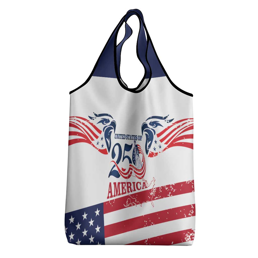 United States 250th Anniversary Grocery Bag USA 4th Of July Proud - Wonder Print Shop