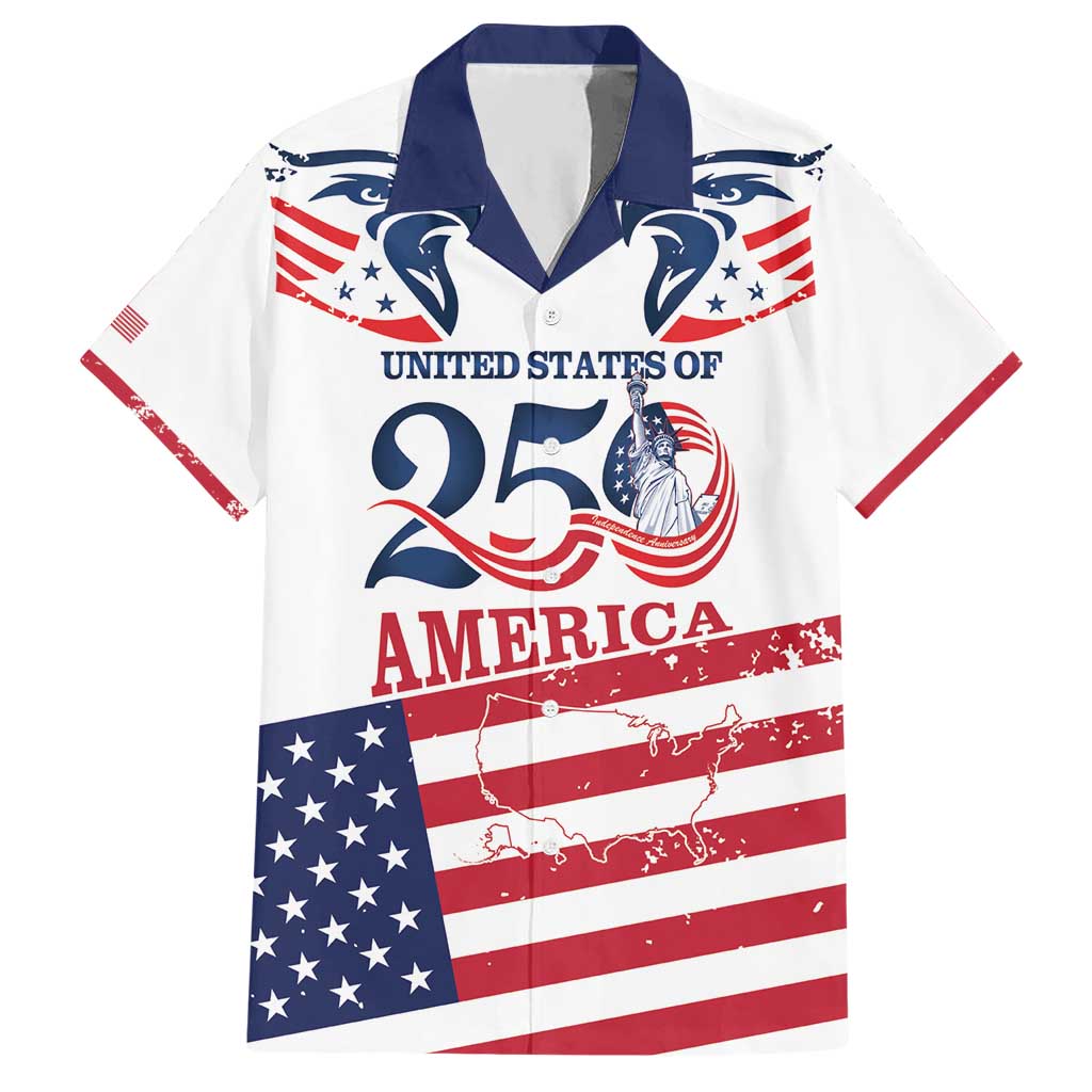 Personalized United States 250th Anniversary Hawaiian Shirt USA 4th Of July Proud - Wonder Print Shop