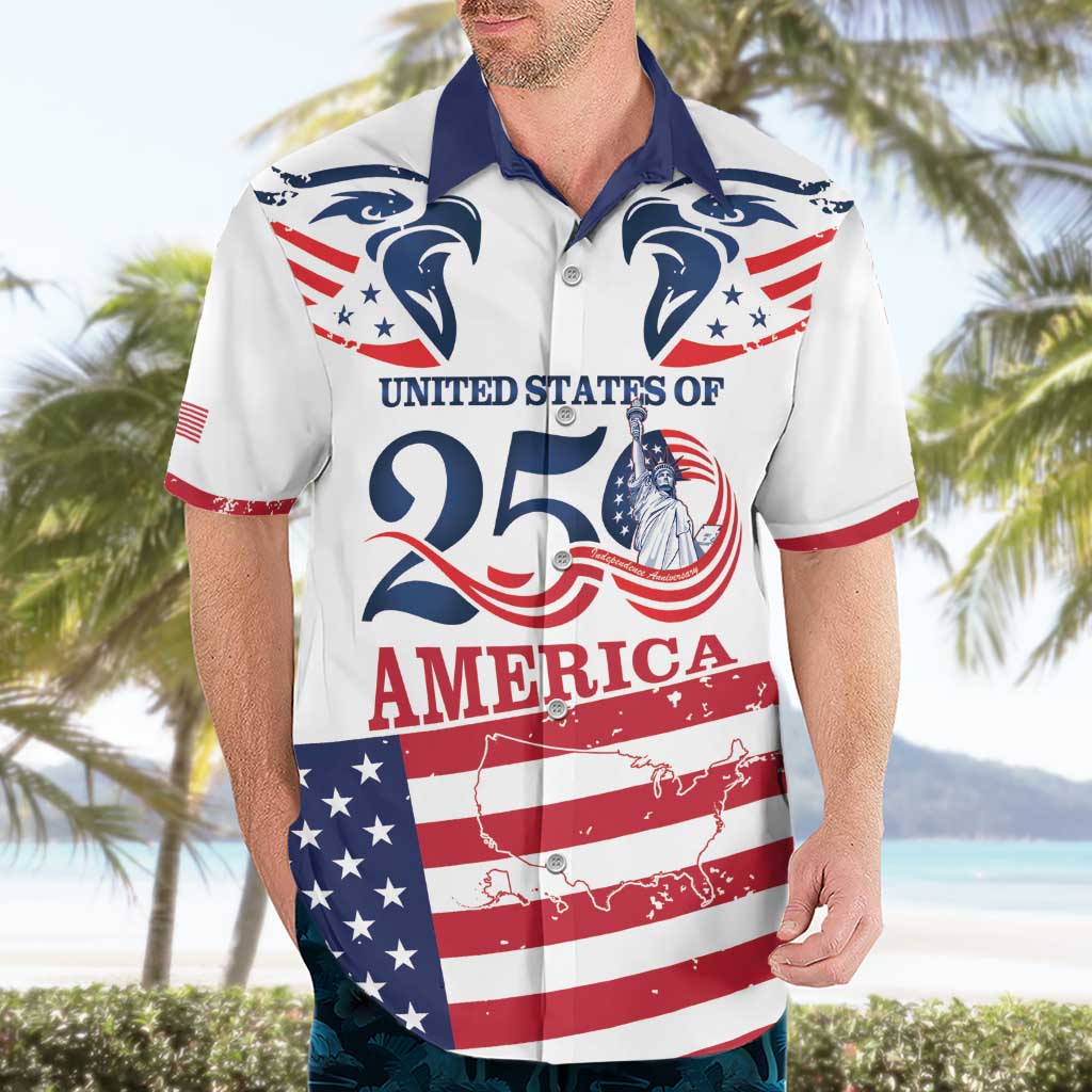 Personalized United States 250th Anniversary Hawaiian Shirt USA 4th Of July Proud - Wonder Print Shop