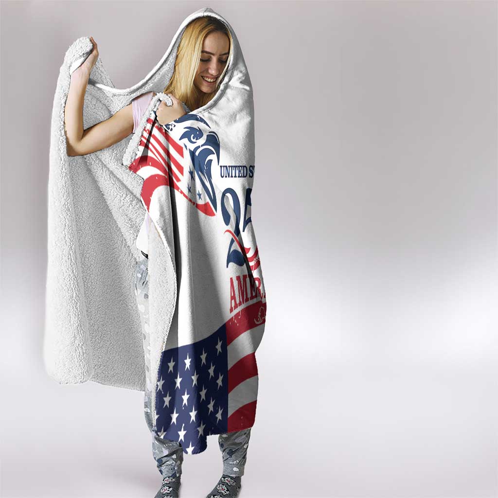 United States 250th Anniversary Hooded Blanket USA 4th Of July Proud - Wonder Print Shop
