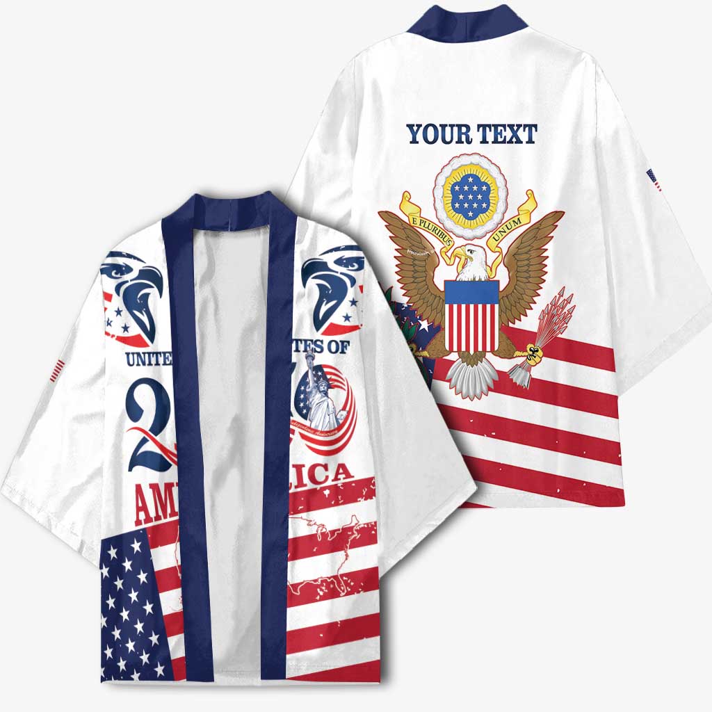 Personalized United States 250th Anniversary Kimono USA 4th Of July Proud - Wonder Print Shop