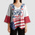 Personalized United States 250th Anniversary Kimono Sleeve Blouse USA 4th Of July Proud - Wonder Print Shop