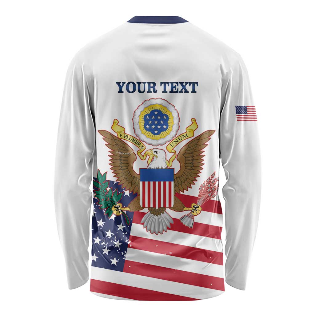 Personalized United States 250th Anniversary Long Sleeve Shirt USA 4th Of July Proud - Wonder Print Shop