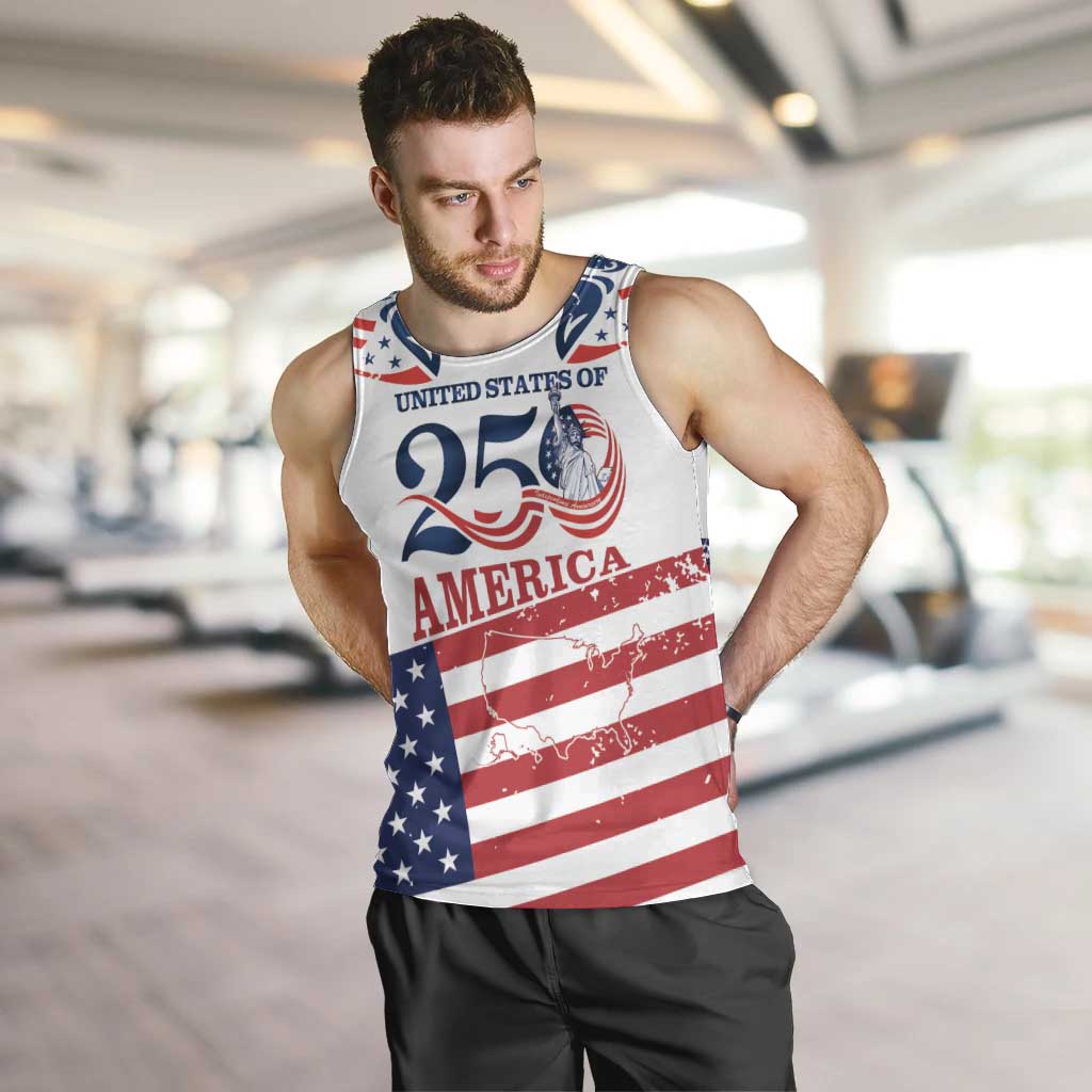 Personalized United States 250th Anniversary Men Tank Top USA 4th Of July Proud - Wonder Print Shop
