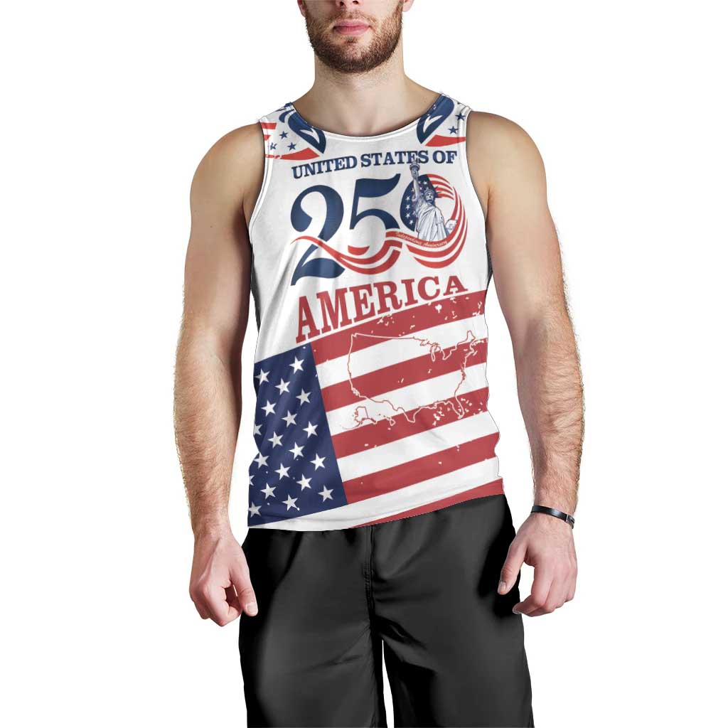 Personalized United States 250th Anniversary Men Tank Top USA 4th Of July Proud - Wonder Print Shop