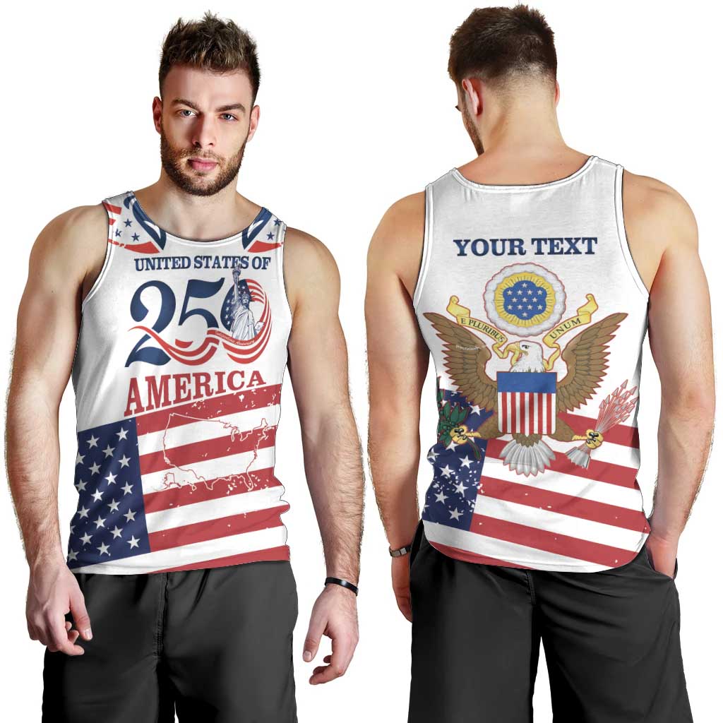 Personalized United States 250th Anniversary Men Tank Top USA 4th Of July Proud - Wonder Print Shop