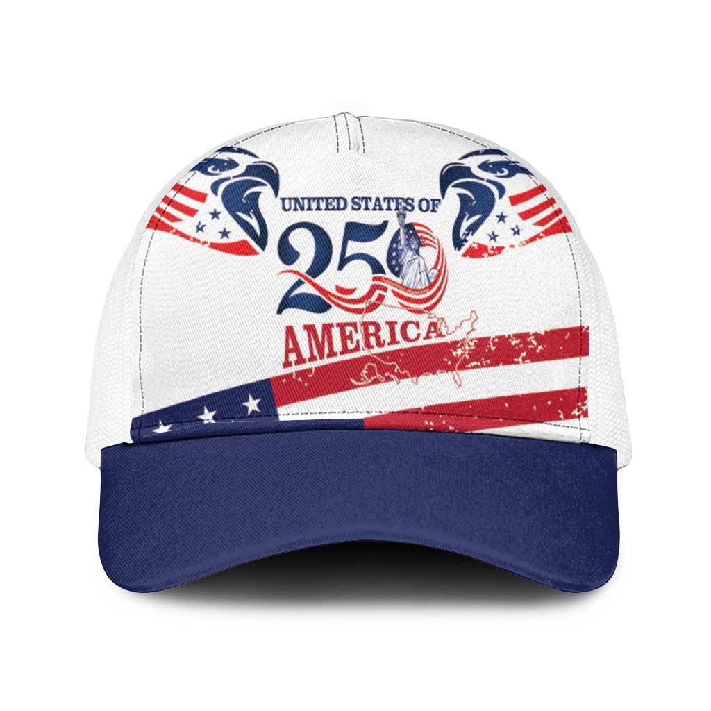 United States 250th Anniversary Mesh Trucker Cap USA 4th Of July Proud - Wonder Print Shop