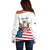 Personalized United States 250th Anniversary Off Shoulder Sweater USA 4th Of July Proud - Wonder Print Shop