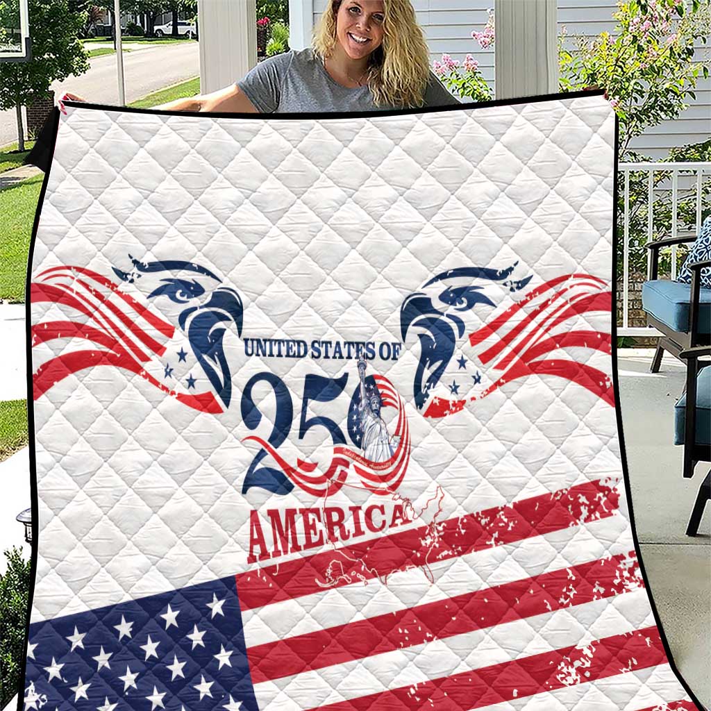 United States 250th Anniversary Quilt USA 4th Of July Proud - Wonder Print Shop