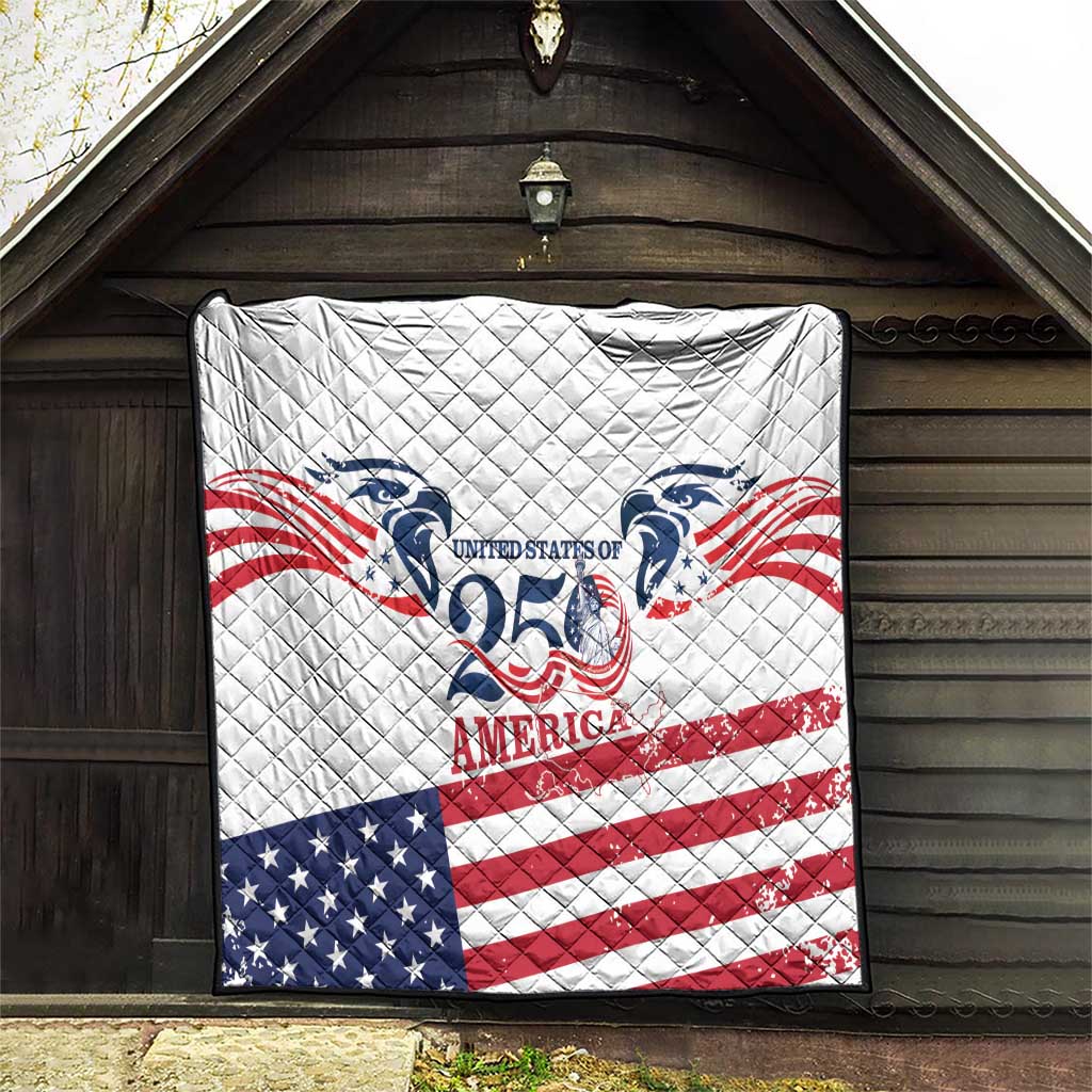 United States 250th Anniversary Quilt USA 4th Of July Proud - Wonder Print Shop