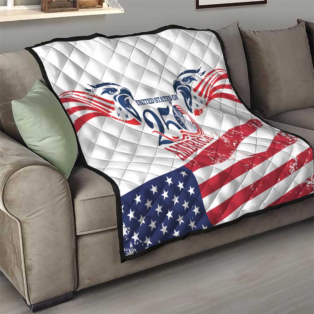 United States 250th Anniversary Quilt USA 4th Of July Proud - Wonder Print Shop