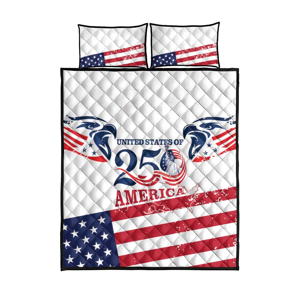 United States 250th Anniversary Quilt Bed Set USA 4th Of July Proud - Wonder Print Shop