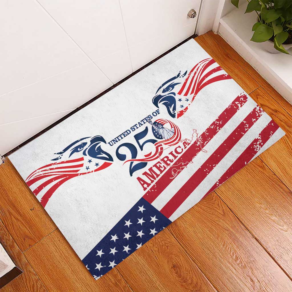 United States 250th Anniversary Rubber Doormat USA 4th Of July Proud - Wonder Print Shop