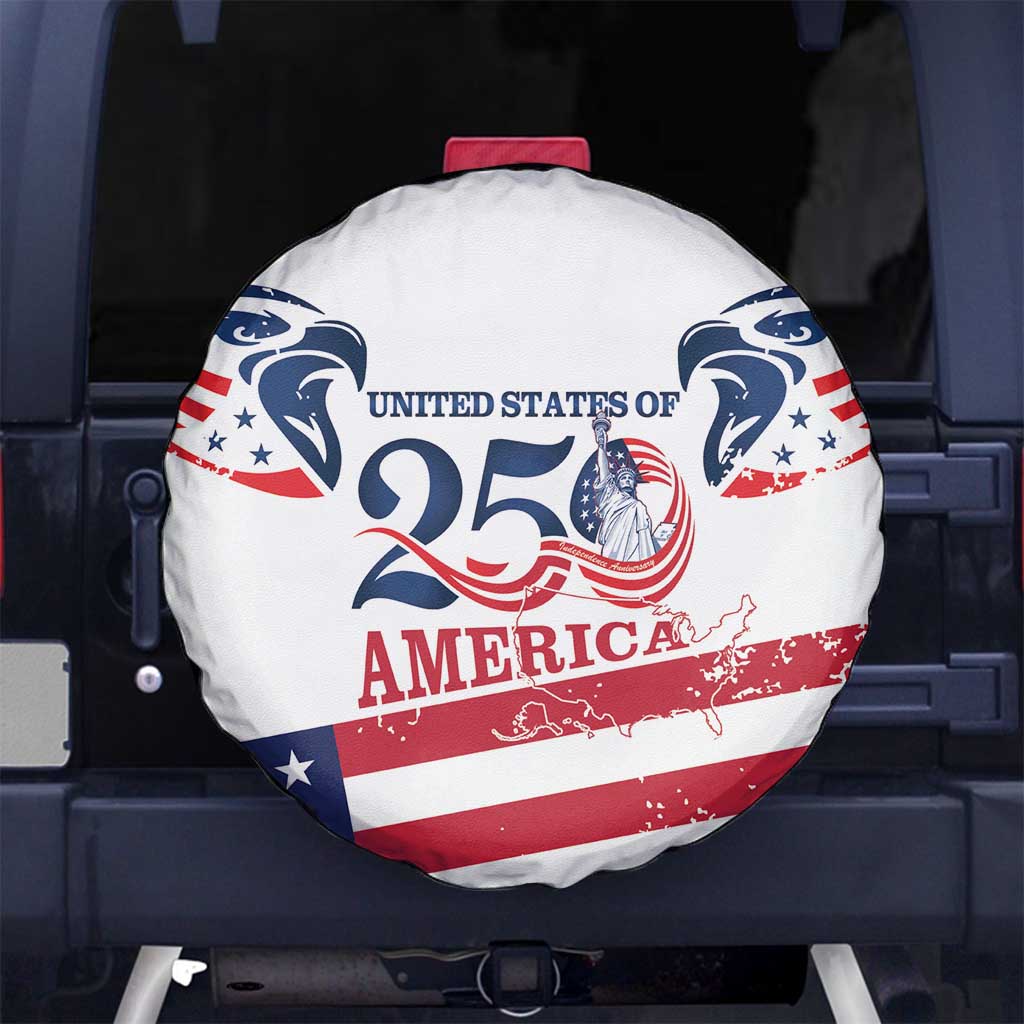 United States 250th Anniversary Spare Tire Cover USA 4th Of July Proud - Wonder Print Shop
