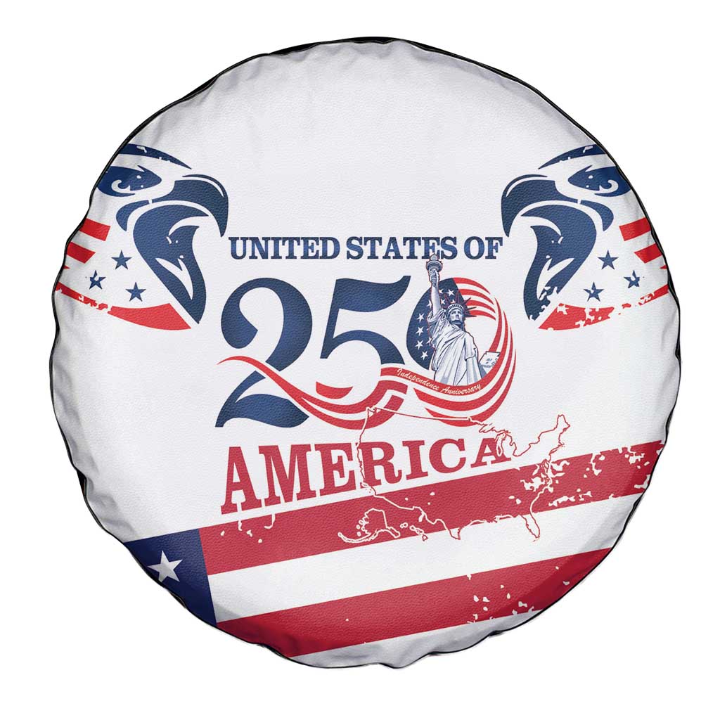 United States 250th Anniversary Spare Tire Cover USA 4th Of July Proud - Wonder Print Shop