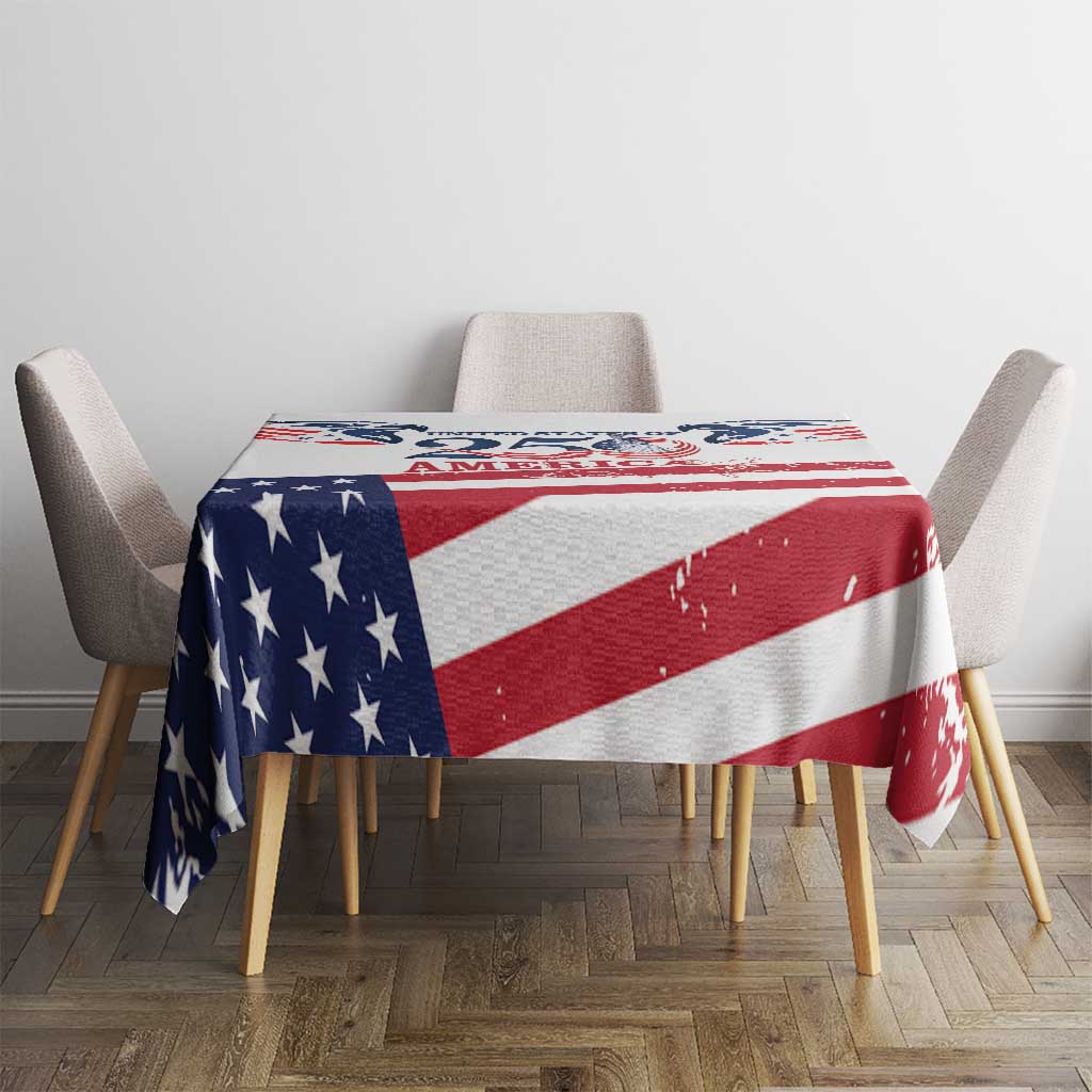United States 250th Anniversary Tablecloth USA 4th Of July Proud - Wonder Print Shop
