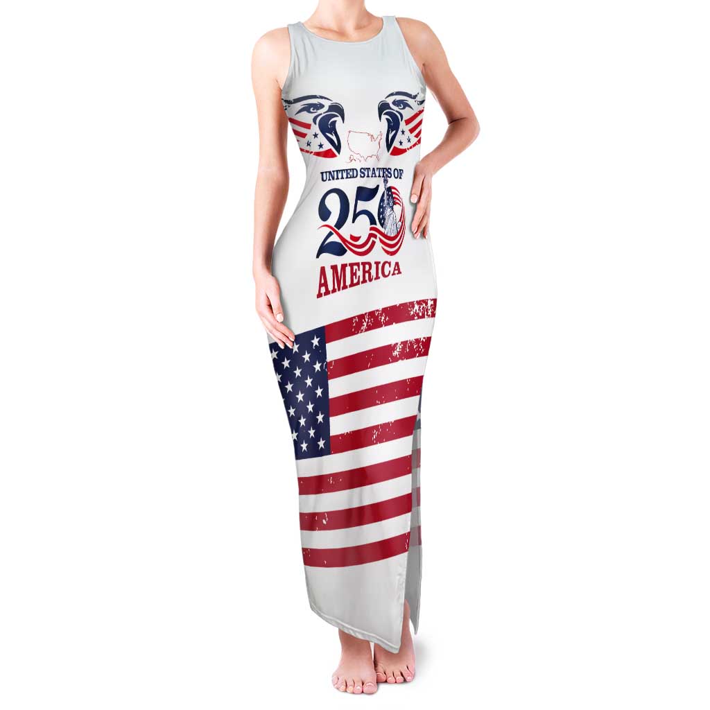 Personalized United States 250th Anniversary Tank Maxi Dress USA 4th Of July Proud - Wonder Print Shop