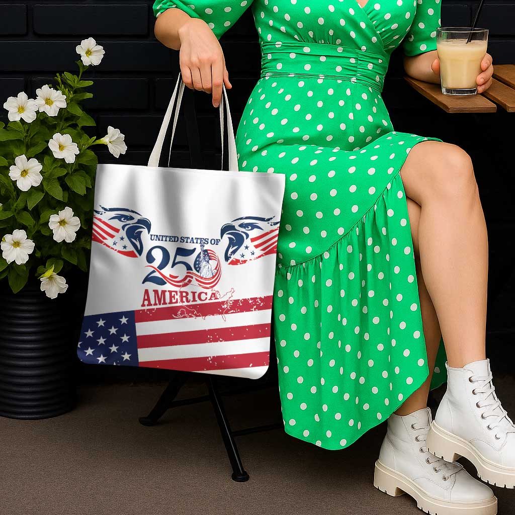 United States 250th Anniversary Tote Bag USA 4th Of July Proud - Wonder Print Shop