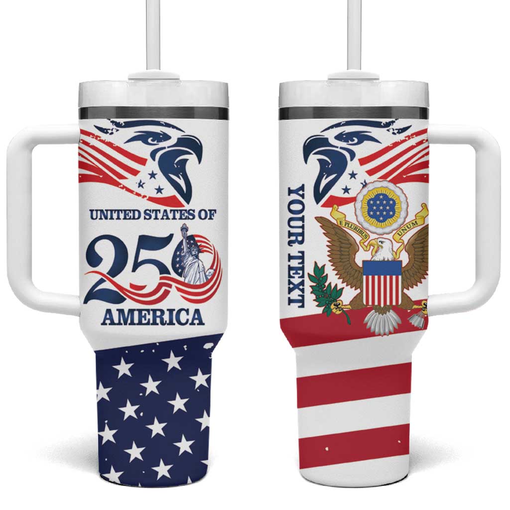 Personalized United States 250th Anniversary Tumbler With Handle USA 4th Of July Proud - Wonder Print Shop