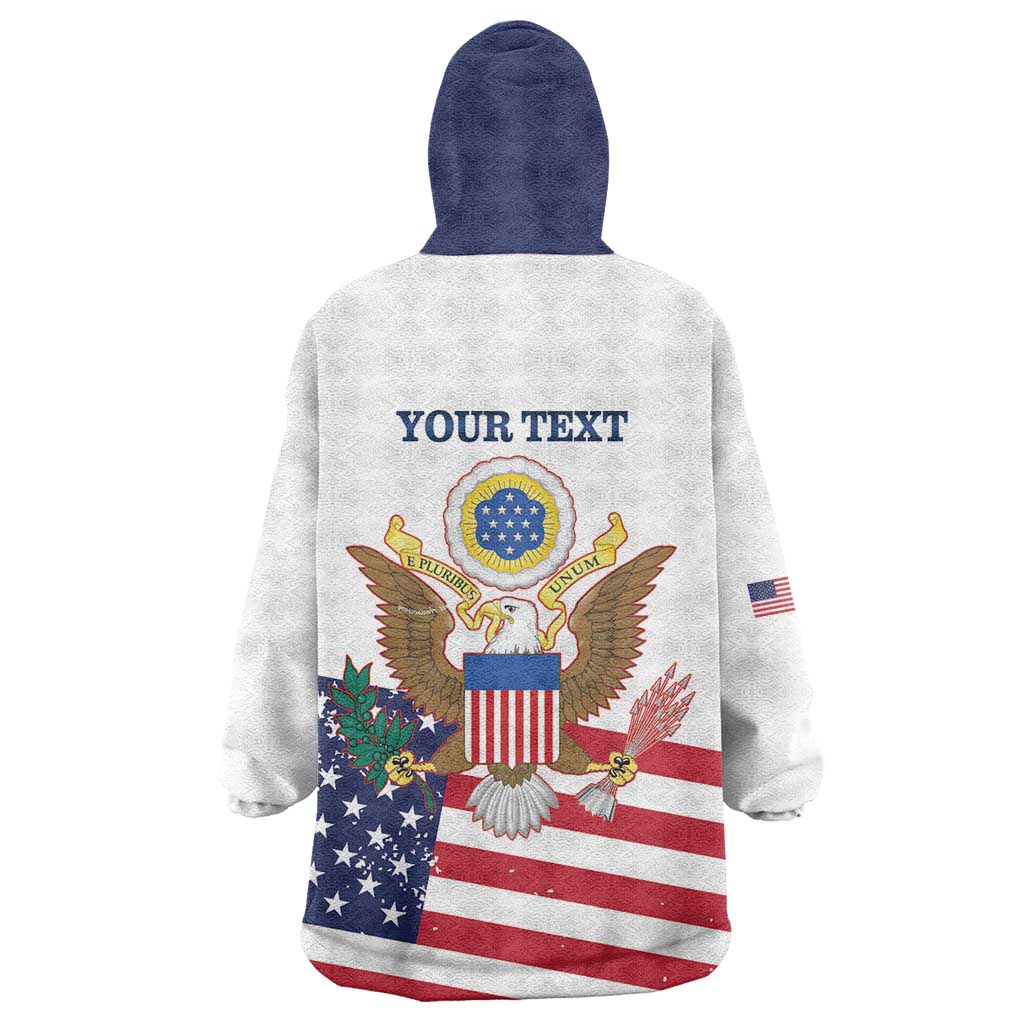 Personalized United States 250th Anniversary Wearable Blanket Hoodie USA 4th Of July Proud - Wonder Print Shop