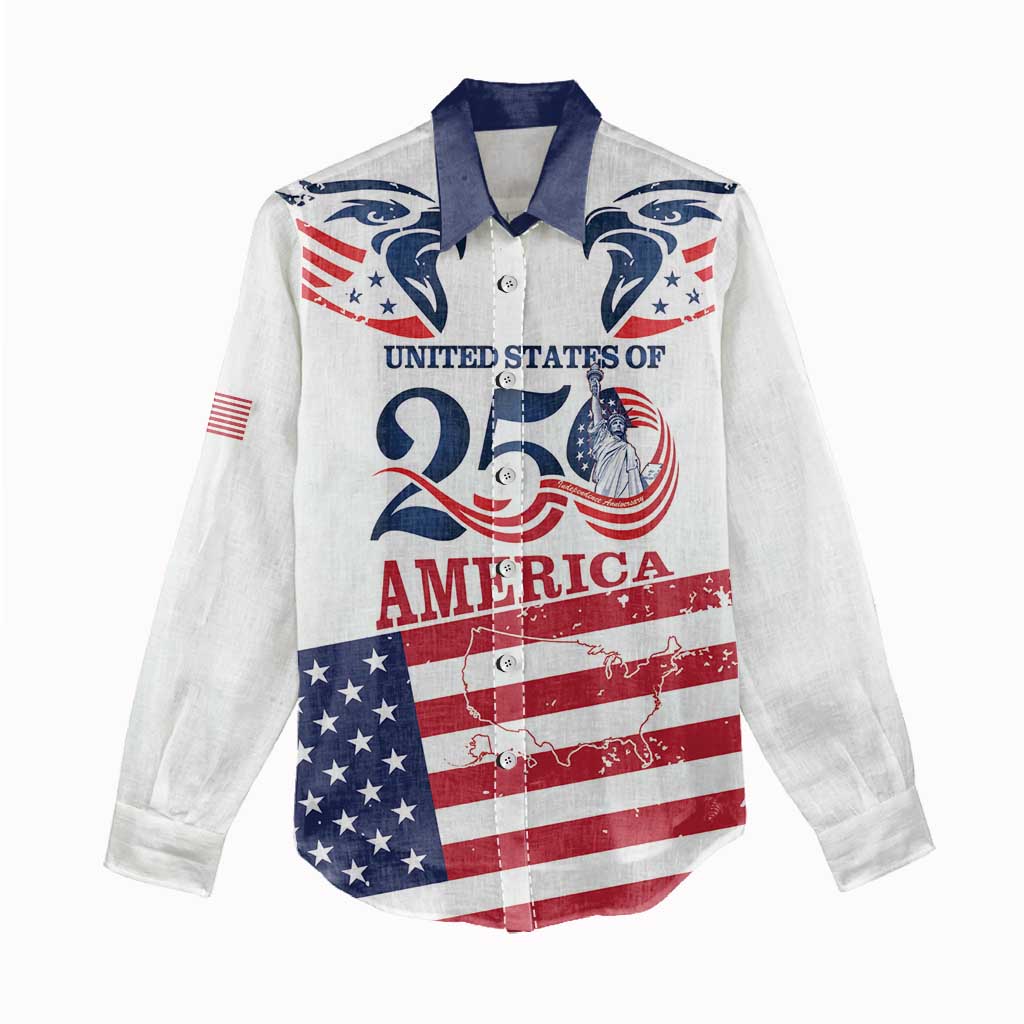 Personalized United States 250th Anniversary Women Casual Shirt USA 4th Of July Proud - Wonder Print Shop