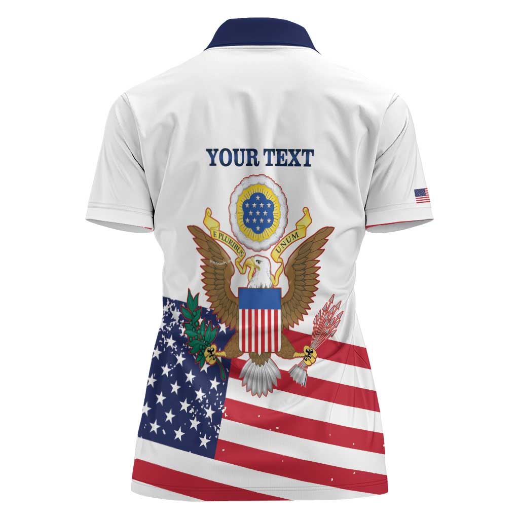 Personalized United States 250th Anniversary Women Polo Shirt USA 4th Of July Proud - Wonder Print Shop