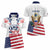 Personalized United States 250th Anniversary Women Polo Shirt USA 4th Of July Proud - Wonder Print Shop