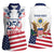 Personalized United States 250th Anniversary Women Sleeveless Polo Shirt USA 4th Of July Proud - Wonder Print Shop