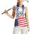 Personalized United States 250th Anniversary Women Sleeveless Polo Shirt USA 4th Of July Proud - Wonder Print Shop