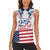Personalized United States 250th Anniversary Women Sleeveless Polo Shirt USA 4th Of July Proud - Wonder Print Shop