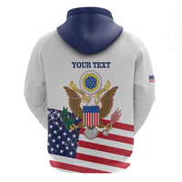 Personalized United States 250th Anniversary Zip Hoodie USA 4th Of July Proud - Wonder Print Shop