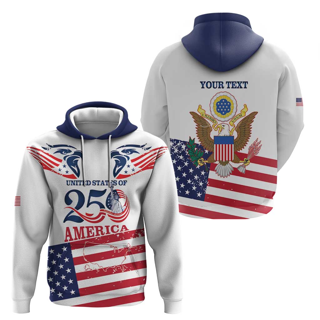 Personalized United States 250th Anniversary Zip Hoodie USA 4th Of July Proud - Wonder Print Shop