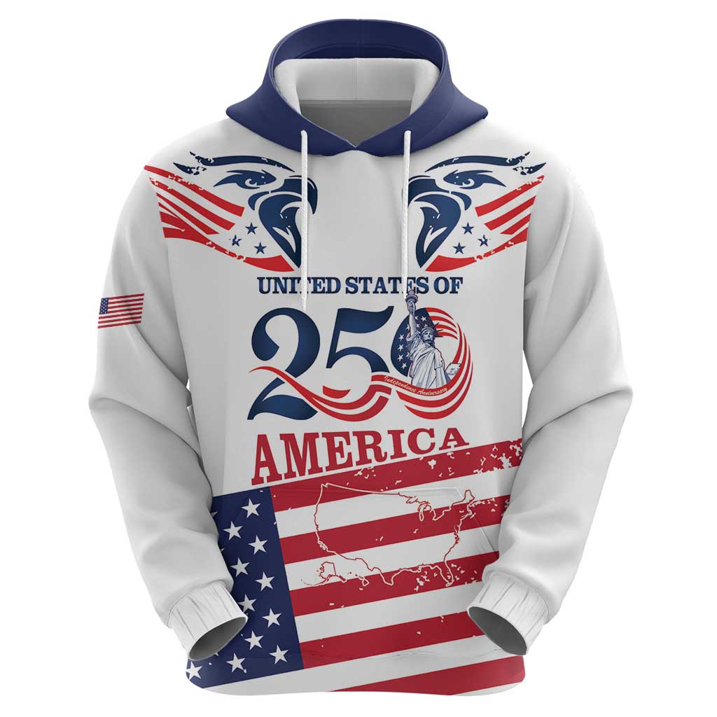Personalized United States 250th Anniversary Zip Hoodie USA 4th Of July Proud - Wonder Print Shop