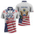 Personalized United States 250th Anniversary Zipper Polo Shirt USA 4th Of July Proud - Wonder Print Shop
