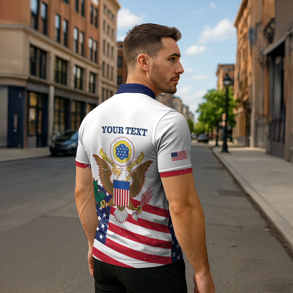 Personalized United States 250th Anniversary Zipper Polo Shirt USA 4th Of July Proud LT14