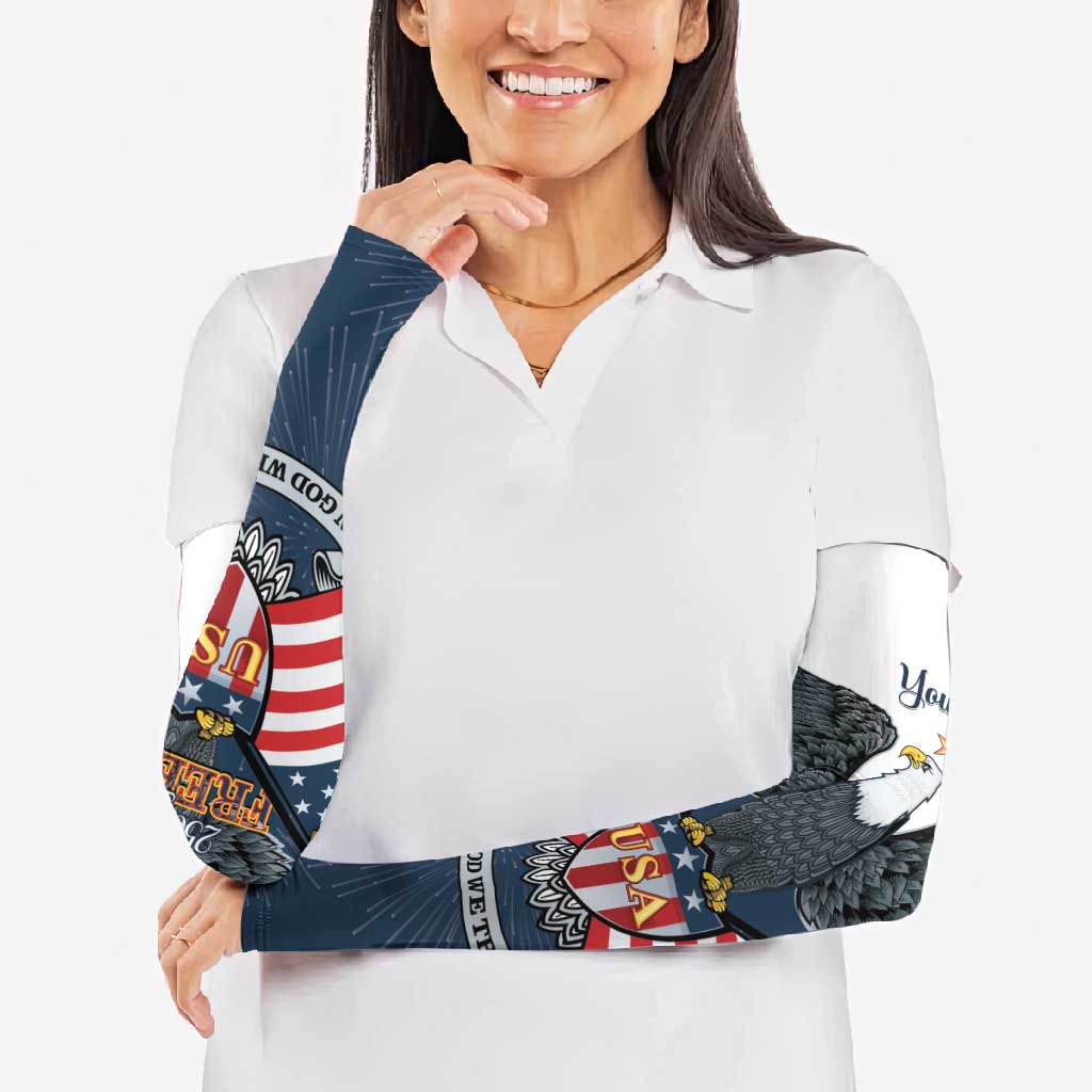 Personalized United States 4th Of July Arm Sleeves 250 Years Of Freedom USA Power Eagle - Wonder Print Shop