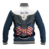 Personalized United States 4th Of July Baseball Jacket 250 Years Of Freedom USA Power Eagle - Wonder Print Shop