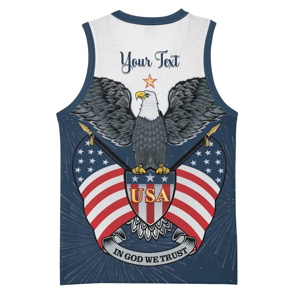 Personalized United States 4th Of July Basketball Jersey 250 Years Of Freedom USA Power Eagle - Wonder Print Shop