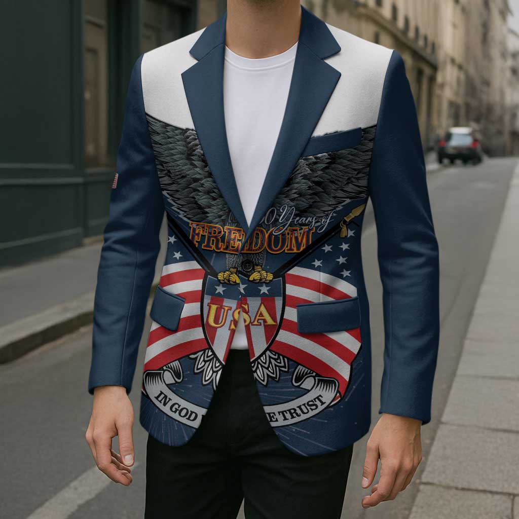 Personalized United States 4th Of July Blazer 250 Years Of Freedom USA Power Eagle - Wonder Print Shop