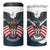 Personalized United States 4th Of July 4 in 1 Can Cooler Tumbler 250 Years Of Freedom USA Power Eagle - Wonder Print Shop