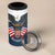 Personalized United States 4th Of July 4 in 1 Can Cooler Tumbler 250 Years Of Freedom USA Power Eagle - Wonder Print Shop
