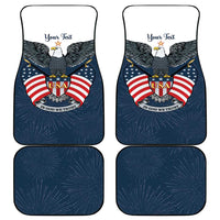 Personalized United States 4th Of July Car Mats 250 Years Of Freedom USA Power Eagle - Wonder Print Shop
