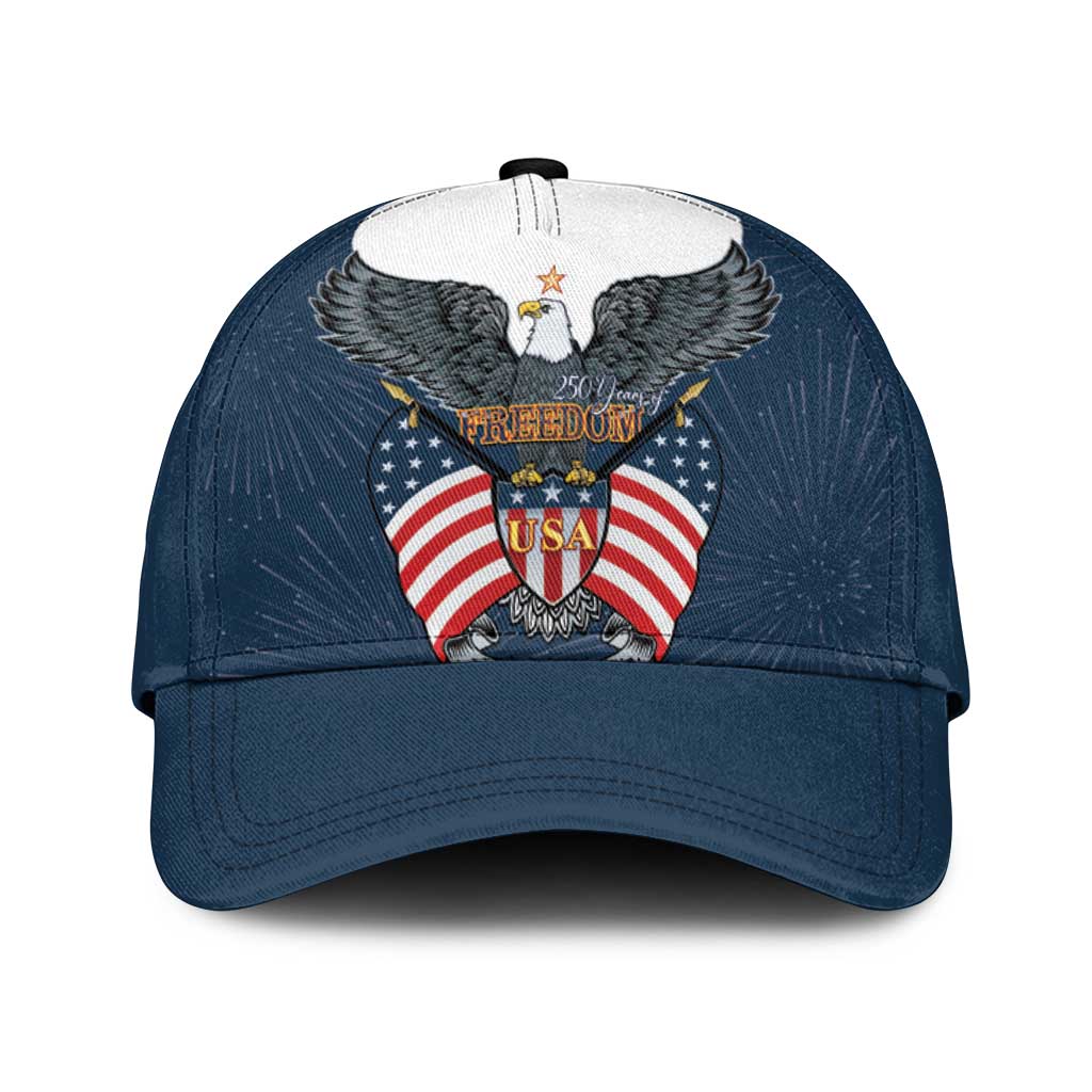 United States 4th Of July Classic Cap 250 Years Of Freedom USA Power Eagle - Wonder Print Shop