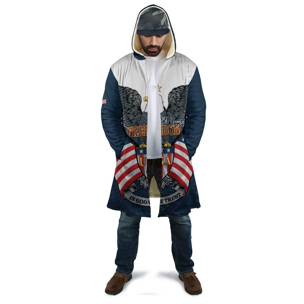 Personalized United States 4th Of July Cloak 250 Years Of Freedom USA Power Eagle - Wonder Print Shop