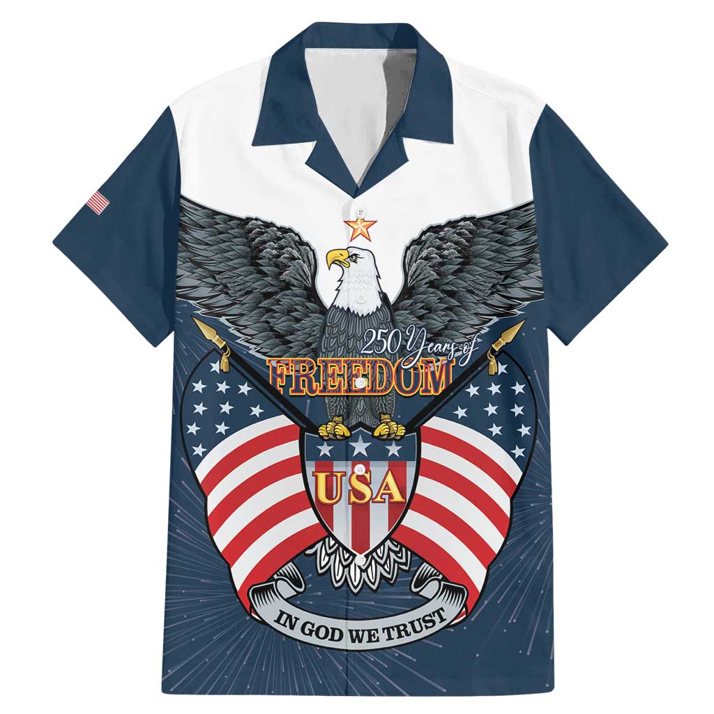 Personalized United States 4th Of July Family Matching Mermaid Dress and Hawaiian Shirt 250 Years Of Freedom USA Power Eagle - Wonder Print Shop