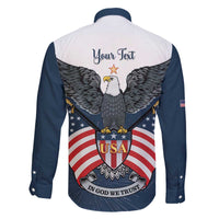 Personalized United States 4th Of July Family Matching Off The Shoulder Long Sleeve Dress and Hawaiian Shirt 250 Years Of Freedom USA Power Eagle - Wonder Print Shop