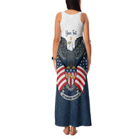Personalized United States 4th Of July Family Matching Tank Maxi Dress and Hawaiian Shirt 250 Years Of Freedom USA Power Eagle - Wonder Print Shop
