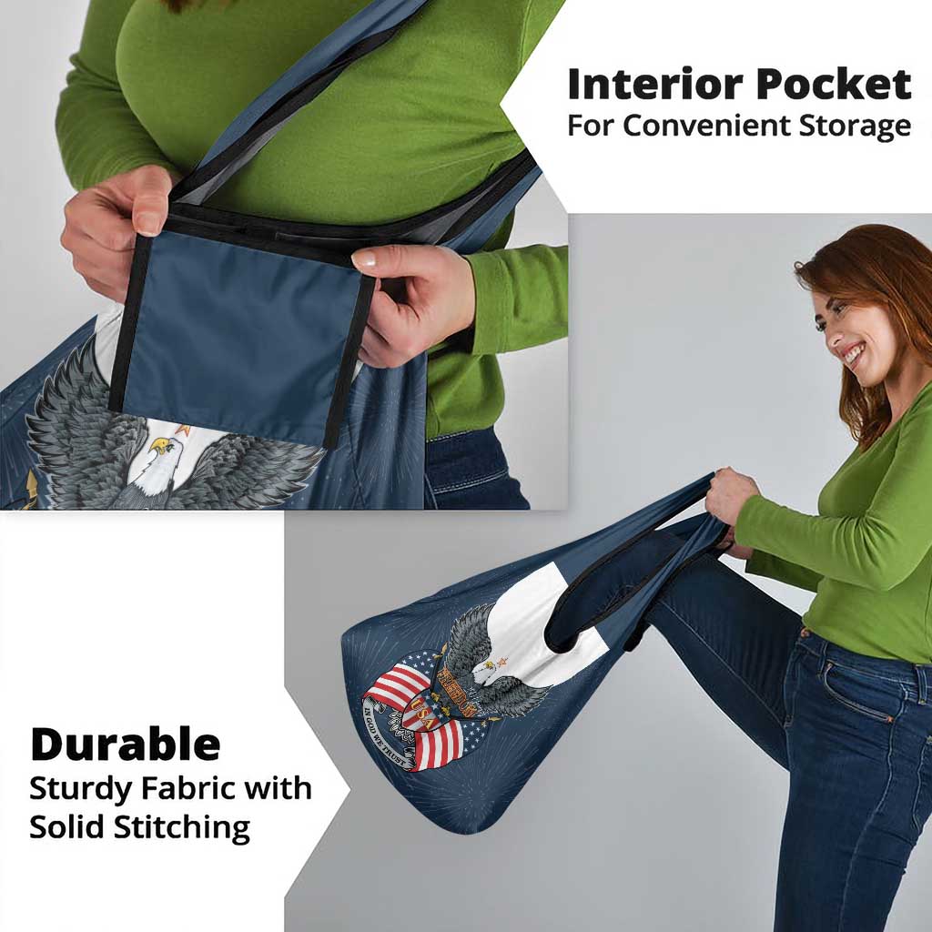 United States 4th Of July Grocery Bag 250 Years Of Freedom USA Power Eagle - Wonder Print Shop